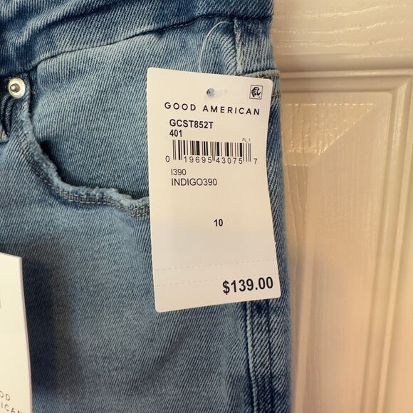 NWT Good American Good Curve Straight Denim Jeans Size 10/30 Stretch Contouring - Picture 4 of 8